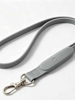 Waterproof Silicone Dog Leash Solid Color Easy Clean Waterproof Lead