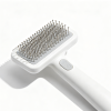 Self-Cleaning Slicker Brush One Button Release Deshedding Tool for Dogs Cats