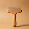 Double Sided Pet Grooming Rake Undercoat Deshedding Tool for Long Haired Pets