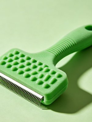 Rubber Curry Pet Hair Remover Brush Soft Massage Groomer for Short Coat Pets