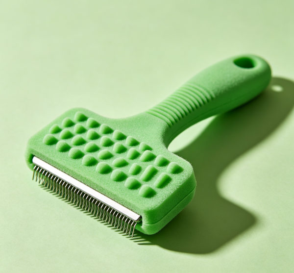 Rubber Curry Pet Hair Remover Brush Soft Massage Groomer for Short Coat Pets