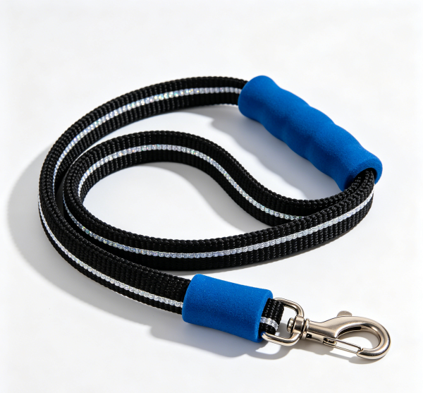 Reflective Nylon Dog Leash Heavy Duty 6FT Walking Lead with Padded Handle