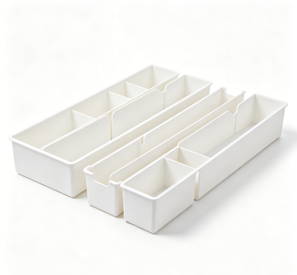 Adjustable Plastic Drawer Dividers 4 Pack