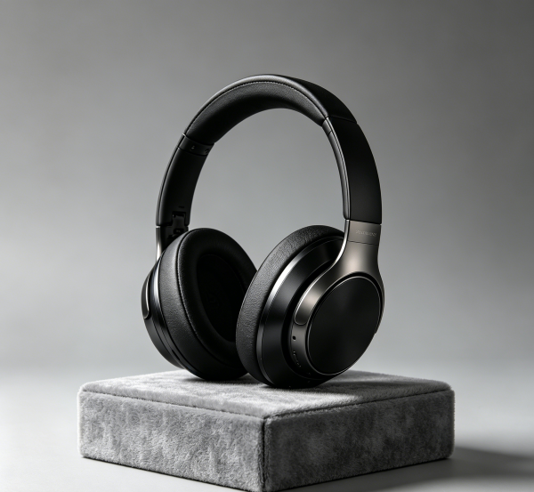 Lightweight Foldable Wireless Over-Ear Noise Canceling Headphones, 35H Playtime, Bluetooth 5.3, Comfortable Memory Foam Ear Cups, Multi-Device Connection for Travel, Work & Daily Use