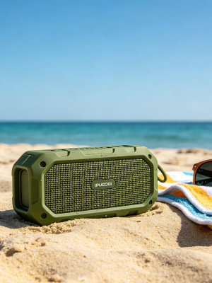 IPX7 Waterproof Portable Bluetooth Speaker, 360 Degree Surround Sound, 20H Playtime, Built-in Microphone, TWS Pairing, Outdoor Wireless Speaker for Camping, Beach, Hiking & Pool Party