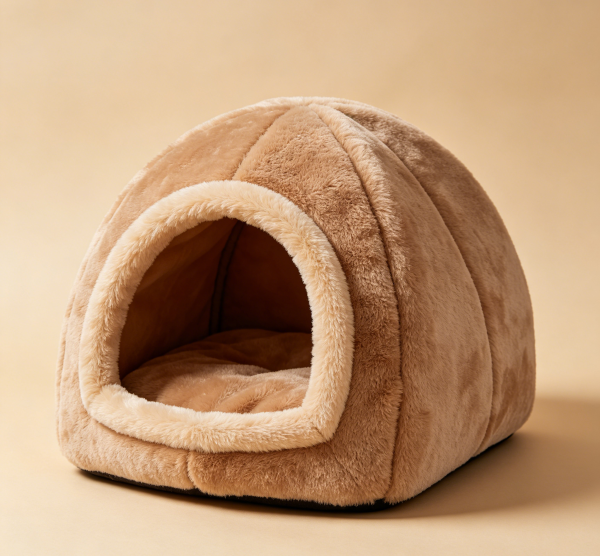 Closed Cave Warm Pet House Foldable Windproof Cat Nest