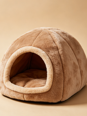 Closed Cave Warm Pet House Foldable Windproof Cat Nest