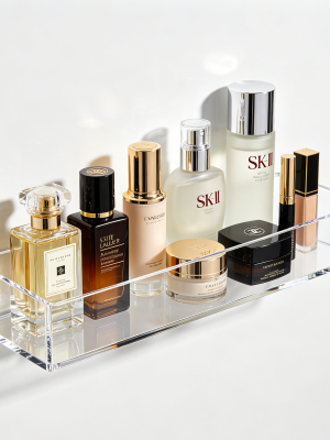 Drill-Free Makeup Cosmetic Wall Storage Rack