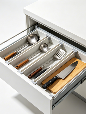Expandable Drawer Divider for Kitchen Utensils
