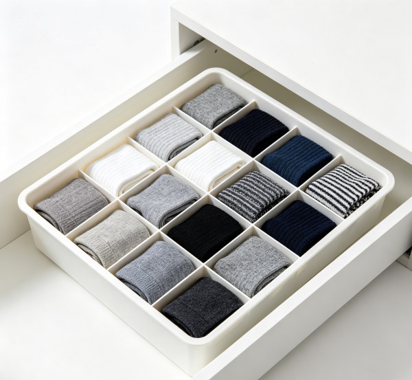 Grid Drawer Organizer Divider for Socks & Underwear