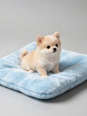 Mini Soft Plush Pet Cushion Portable Sleeping Mat for Puppies & Kittens