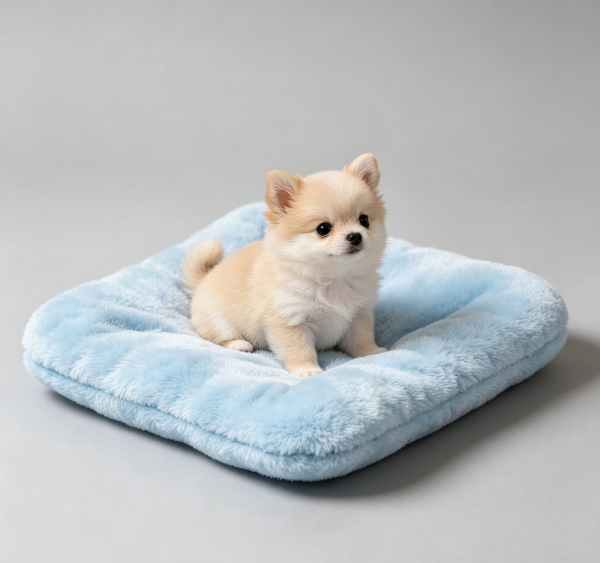 Mini Soft Plush Pet Cushion Portable Sleeping Mat for Puppies & Kittens