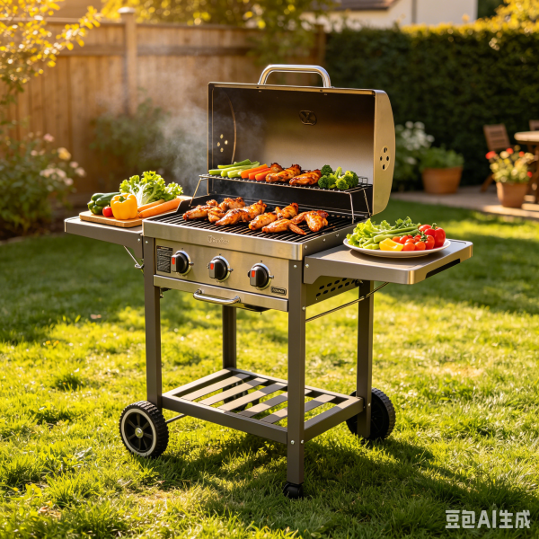 Premium Wheeled Foldable Portable Gas BBQ Grill