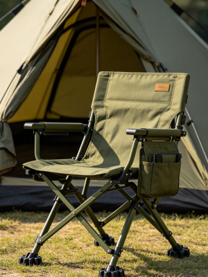 Luxury Tactical Oversized Armrest Camping Director Chair
