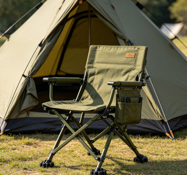 Luxury Tactical Oversized Armrest Camping Director Chair